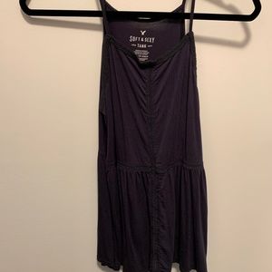 American Eagle Navy/Blue Soft & Sexy Tank Top